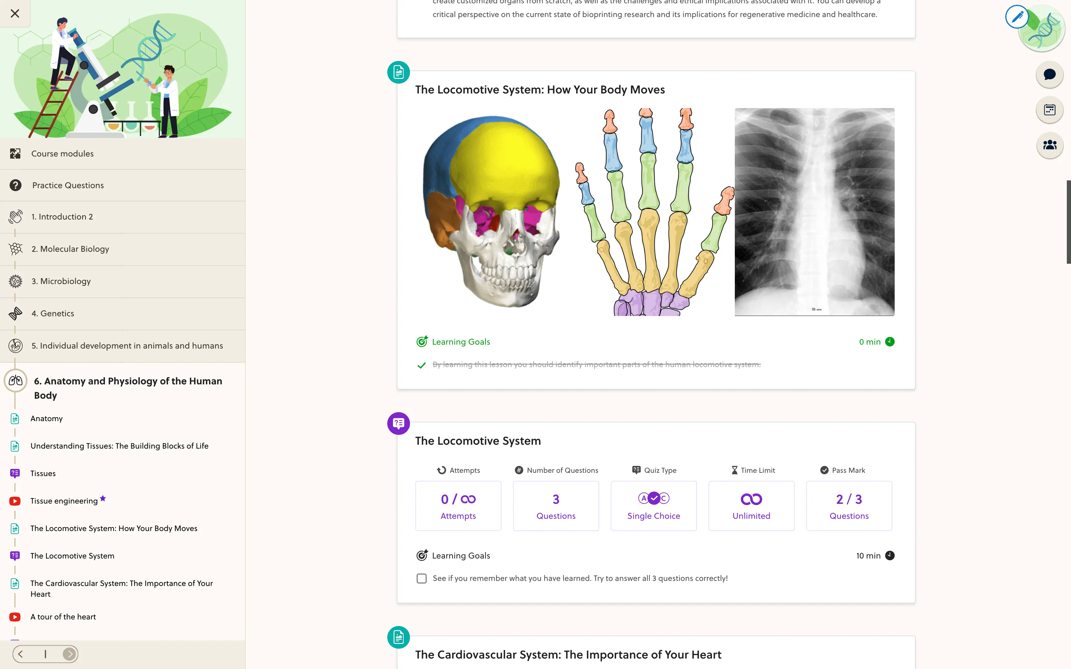Structured academic learning resources